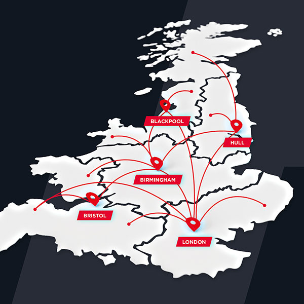 Gledhill Distribution Map